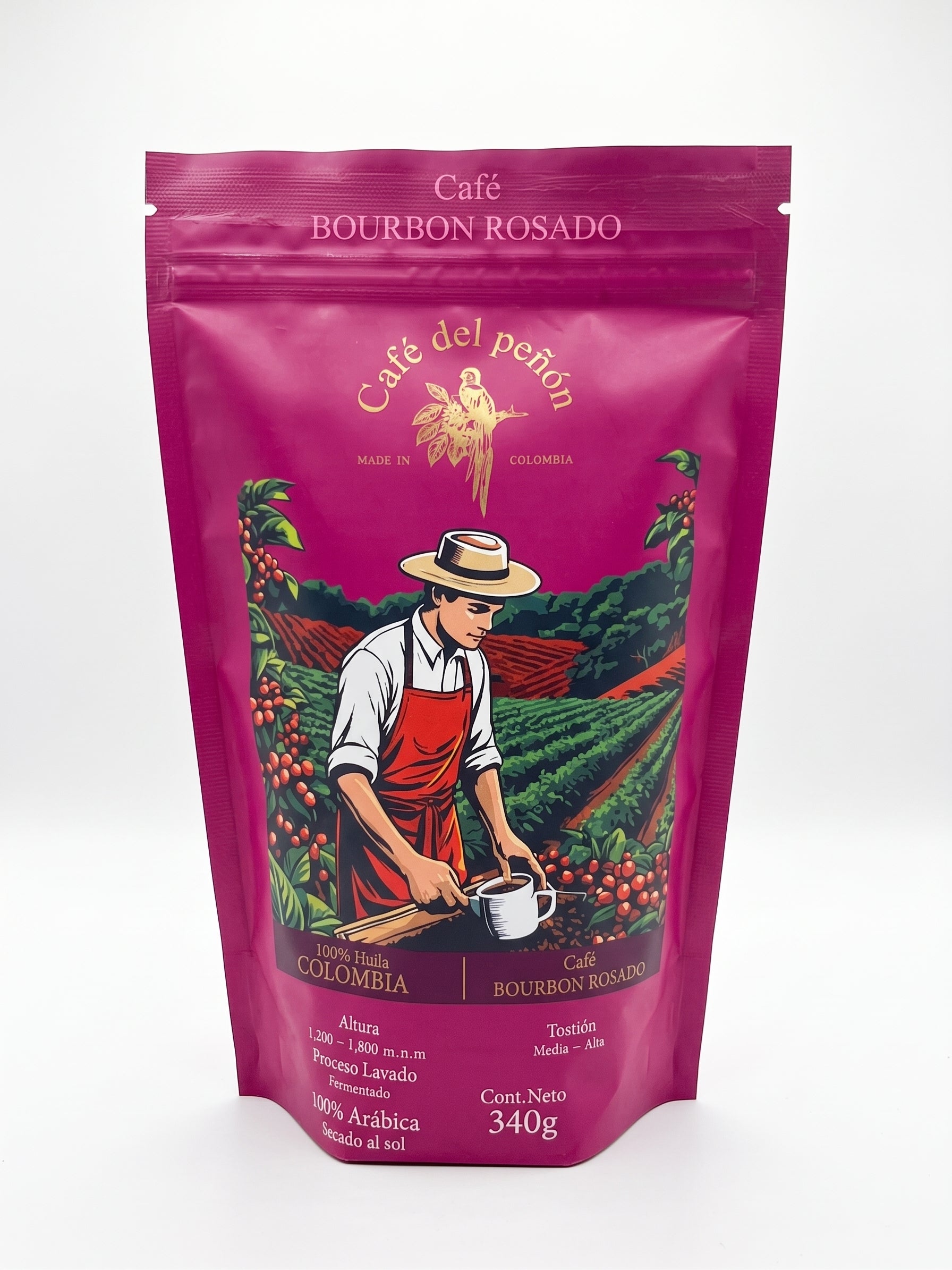 Café De Especialidad Bourbon Rosado En Grano